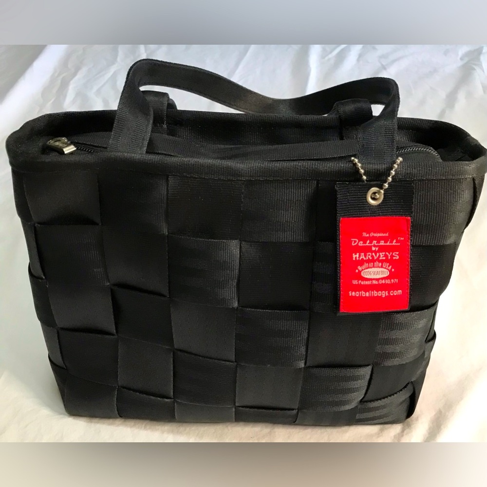 Harveys Seatbelt Black Handbag Shoulder Purse